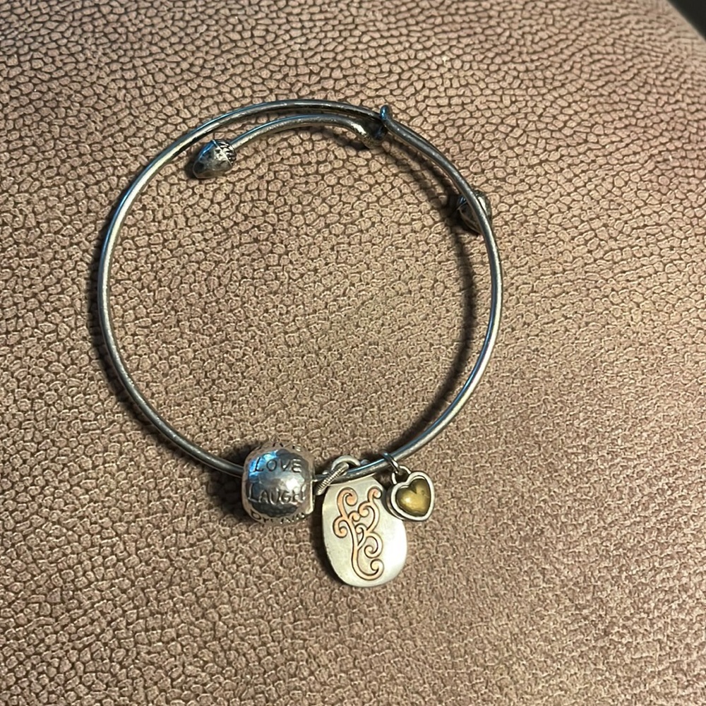 Women’s Brighton Silver Bangle Bracelet with Charms
